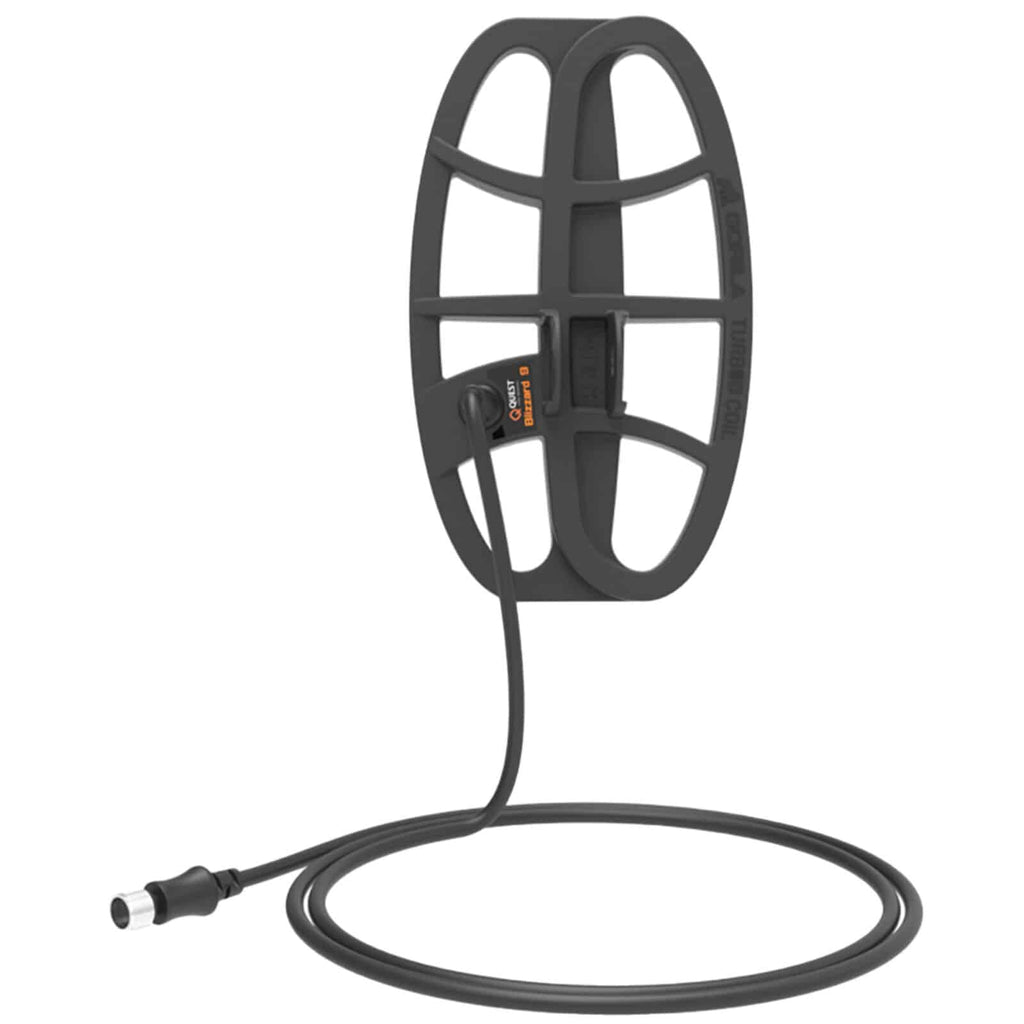 Quest Blizzard 9" × 5″ Turbo D Double D Waterproof Search Coil