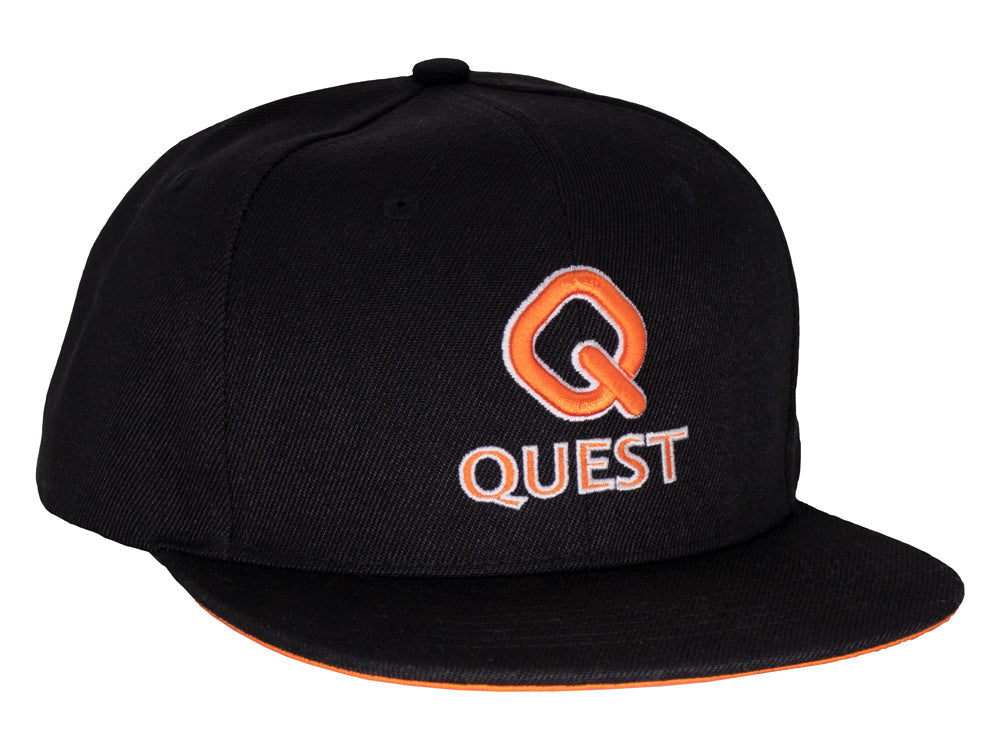 QUEST BASEBALL CAP BLACK Q LOGO