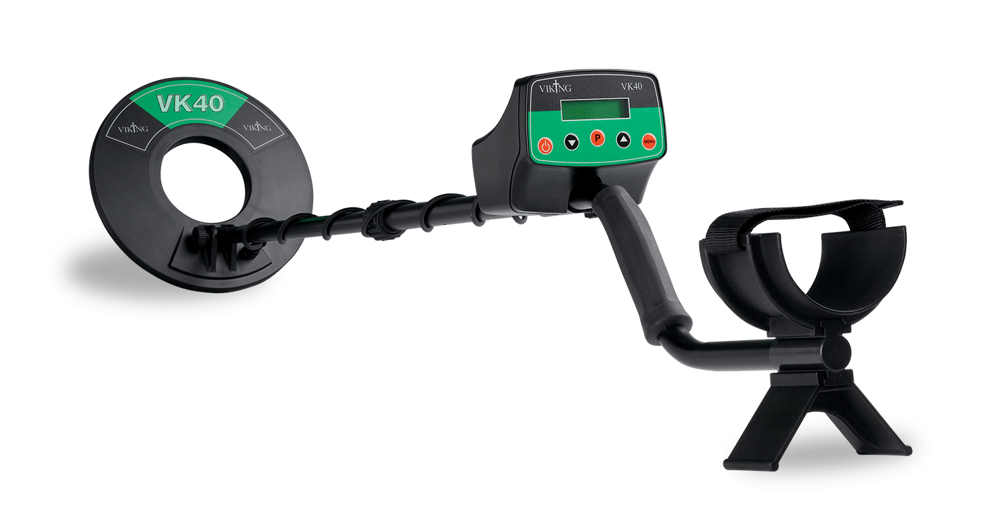 Viking VK40 Metal detector with a clear background