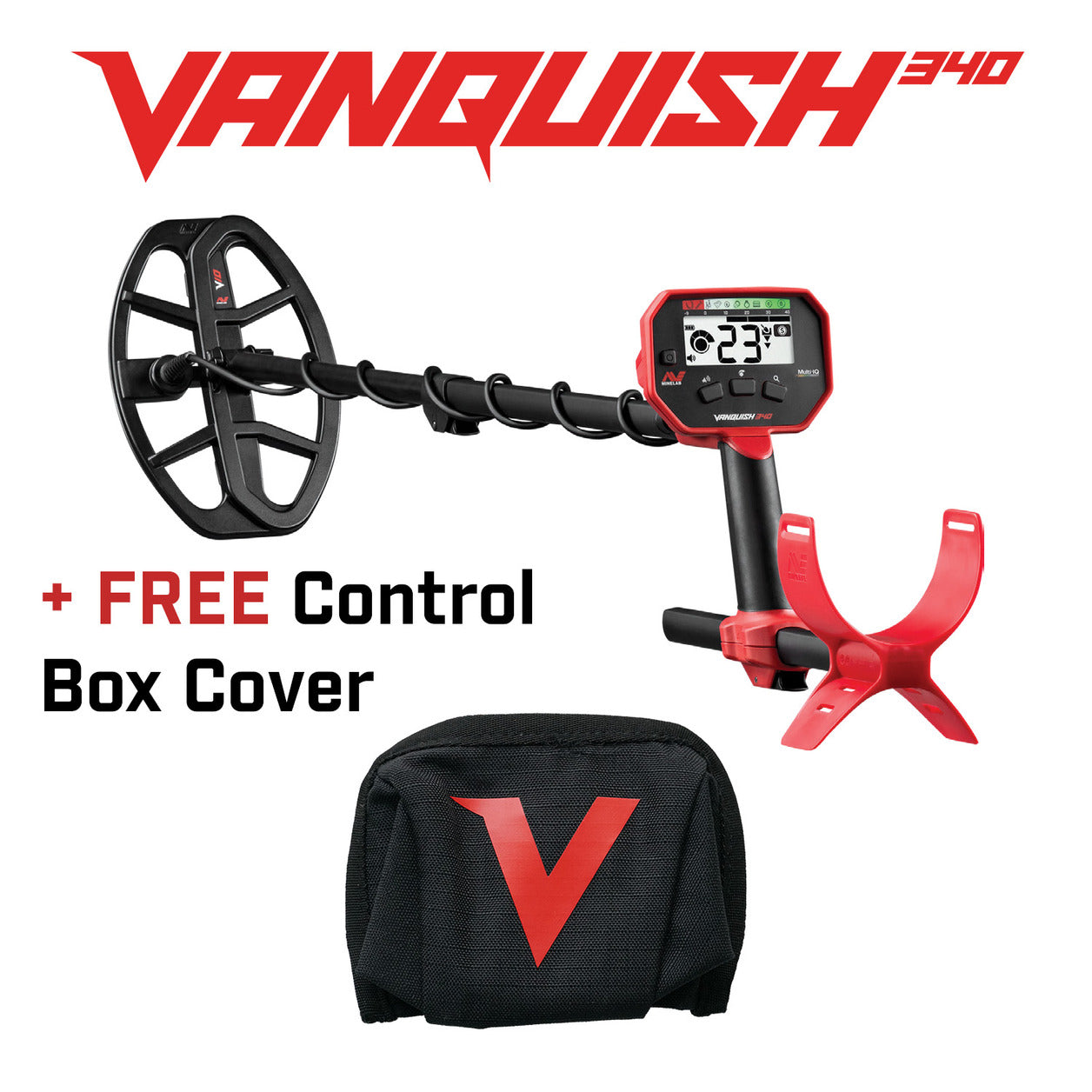 Minelab Vanquish 340 + Free Control Box Cover – Detectorist Direct