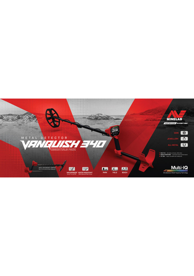 Minelab Vanquish 340 + Free Control Box Cover