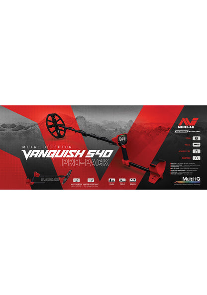 Minelab Vanquish 540 Pro-Pack + Free Carry Bag
