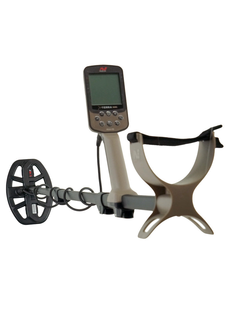 Minelab Metal detector on a white background